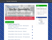 Tablet Screenshot of community.teachingmatters.org